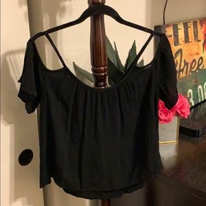 Black Off Shoulder Top